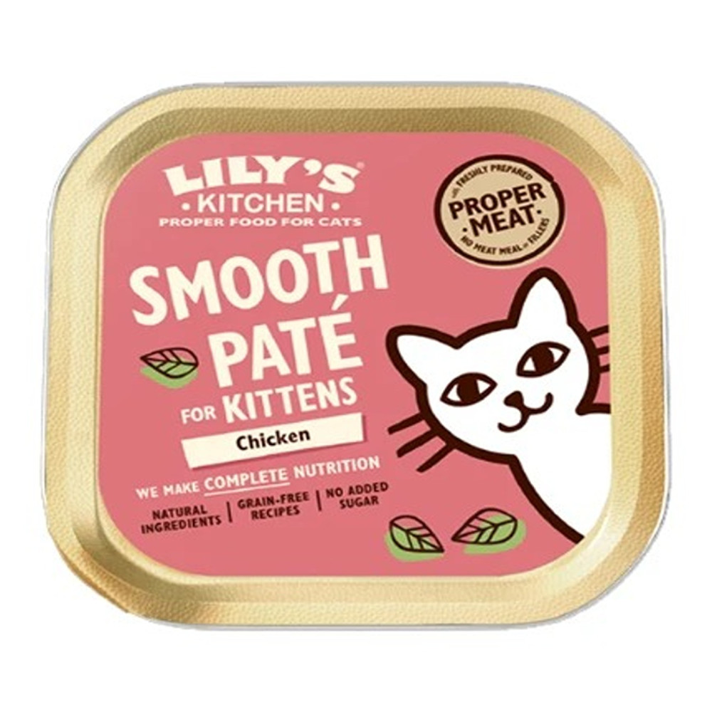Lily'S Kitchen 19 X 85G Chicken Pate Kitten Wet Food
