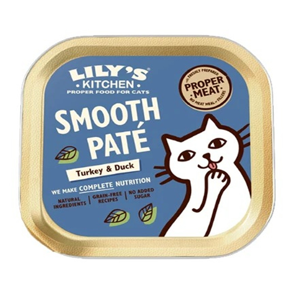 Lily'S Kitchen 16 X 85G Turkey And Duck Pate Wet Cat Food
