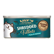 Lily'S Kitchen 70G Shredded Fillets Tuna And Salmon In Broth Wet Cat Food