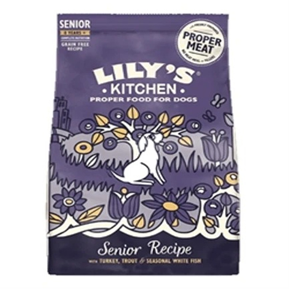 Lily'S Kitchen 2.5Kg Adult 8+ Senior Recipe Turkey, Trout And Seasonal White Fish Dry Dog Food