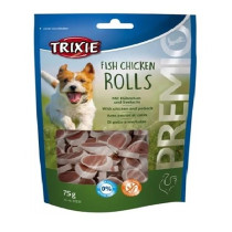 Trixie 75g Premio Fish Chicken Rolls Dog Treats