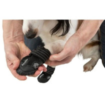 Trixie S-M Size Walker Active Protective Boots 2pc Set for Dogs, Black