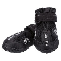 Trixie Large Size Walker Active Protective Boots 2pc Set for Dogs, Black