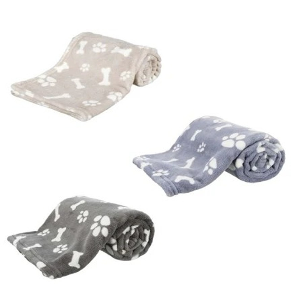 Trixie Kenny Plush Blanket For Dogs, Blue, 100 x 75cm