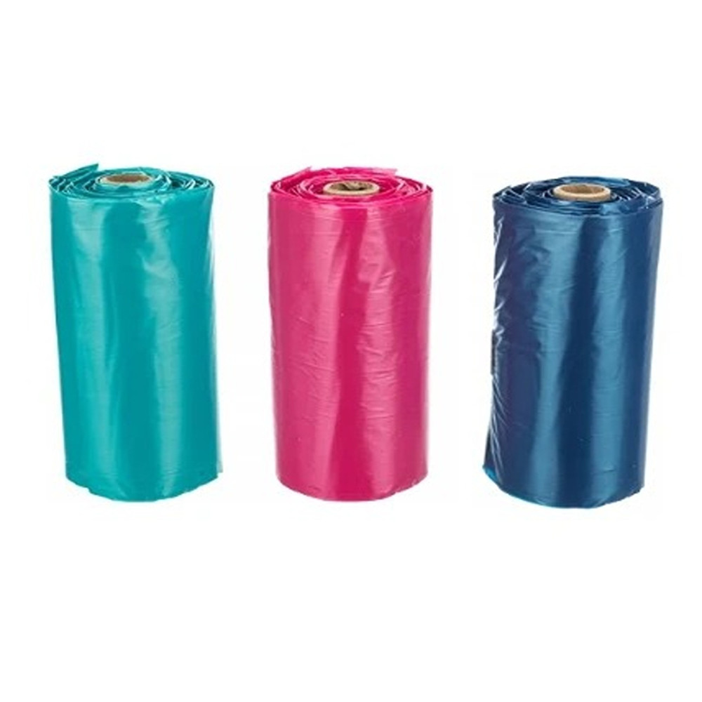 Trixie Poop Bags With Handles For Dogs, Multicolor, 8x15 Pieces