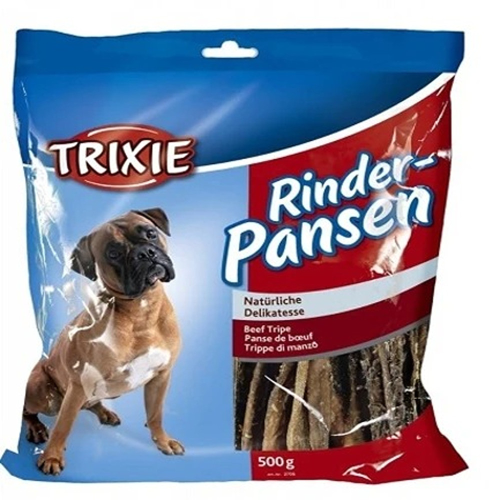Trixie 500g Dried Beef Tripe Dog Treats