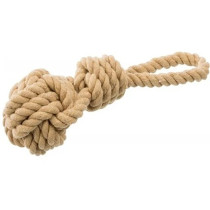Trixie BE Nordic Playing Rope With Woven-in Ball Toy for Dogs, Brown, 8 x 30cm