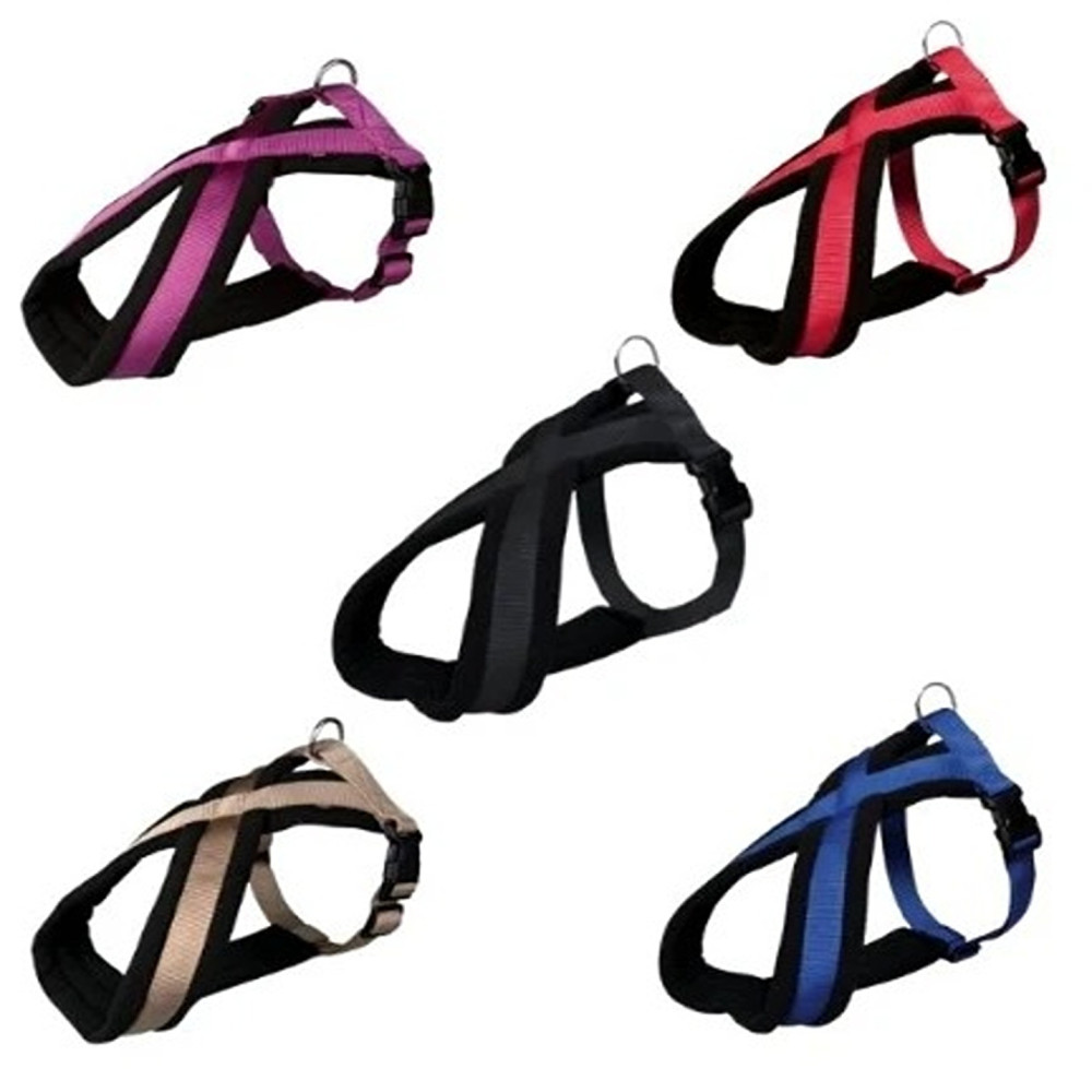 Trixie Small Size Premium Touring Harness For Dogs, Red