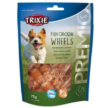 Trixie 75g Premio Fish Chicken Wheels Dog Treats