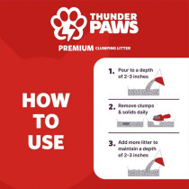 Thunder Paws 10L Premium Hard Clumping Clay Cat Litter, Lavender