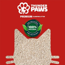 Thunder Paws 5L Premium Hard Clumping Clay Cat Litter, Baby Powder