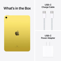 Apple iPad 2022, 10th Generation ,10.9 inch 256GB, Wifi, MPQA3 Yellow, 1 Year Warranty International Version