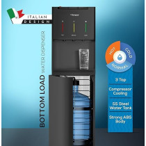 Bompani High-Performance Freestanding Water Dispenser With Hot, Cold And Normal Water, Bottom Loading And Thermostat, BWD302F