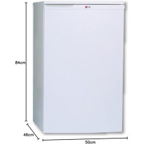 LG 131 Liter Refrigerator Single Door Inverter Compressor Colour White Model-GL131SQQP