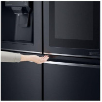 LG 570 Liters Slim French Door Refrigerator, Matt Black, GR-X29FTQKL