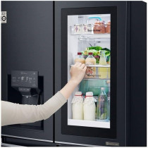 LG 570 Liters Slim French Door Refrigerator, Matt Black, GR-X29FTQKL