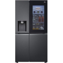 LG Side By Side Refrigerator, 617 Liter Capacity, Matte Black
