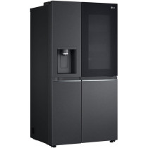 LG Side By Side Refrigerator, 617 Liter Capacity, Matte Black