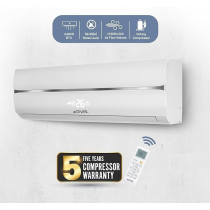 Egnrl 24000 BTU T3 Rotary Split AC White R410a 4 Way Air Flow, Golden Fin And Auto Restart Remote Included 2 Ton White EG24T3N