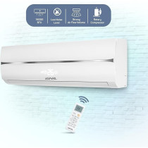 Egnrl Split AC White 18000 BTU T1 Rotary R410a With 3M Pipe Kit, Golden Fin, Rotary, EG18C