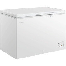 Gree Chest Freezer Single Door Deep Freezer With Storage Basket, Movable Glass Door, High Efficiency Cooling, Adjustable Temperature, GCF-315W, 315L