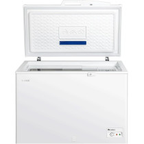 Gree Chest Freezer Single Door Deep Freezer With Storage Basket, Movable Glass Door, High Efficiency Cooling, Adjustable Temperature, GCF-315W, 315L