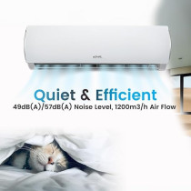 Egnrl Split Ac White 24000 Btu T1 Rotary R410A With 3M Pipe Kit EG24K