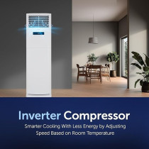Gree Free Standing Air Conditioner IFLOWIND-48C3 4.0 Ton Inverter Compressor R410A Wi-Fi Smart Control 3D Air Flow Gold Fin Child Lock