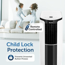 Gree Portable Air Conditioner 1.5 Ton 18000 Btu Rotary Compressor Portable Ac With Gold Fin Eco-Friendly R410A, CMATIC-S18C1