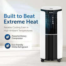 Gree Portable Air Conditioner 1.5 Ton 18000 Btu Rotary Compressor Portable Ac With Gold Fin Eco-Friendly R410A, CMATIC-S18C1
