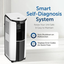 Gree Portable Air Conditioner 1.5 Ton 18000 Btu Rotary Compressor Portable Ac With Gold Fin Eco-Friendly R410A, CMATIC-S18C1