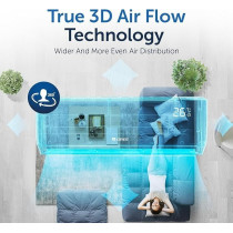 Gree 3.0 Ton Split Air Conditioner ISAVE Plus-36C3 Inverter Compressor Wi-Fi Enabled R410A Refrigerant 3D Airflow Free Installation