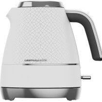 Beko Cosmopolis Electric Kettle, 1.7L 3000W, LED Warning, Auto-Off, Keep Warm Function, Dry-Boil Protection, 360 Degree Rotating Base, Wireless Use, White/Chrome, WKM8307CR