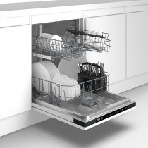 Beko Built In Dishwasher 13 Place Settings, 5 Programmes, 2 Racks, A++ Energy Rating, Quiet Operation, Silver, BDIN153E3