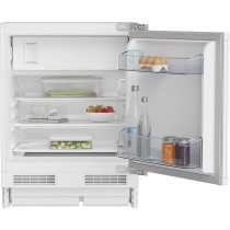 Beko Builtin Undercounter Mini Refrigerator 125 Liters Singel Door, MinFrost, Reversible Door, LED Illumination, Mechanical Control Type, Safety Glass, White Colour, BU1153