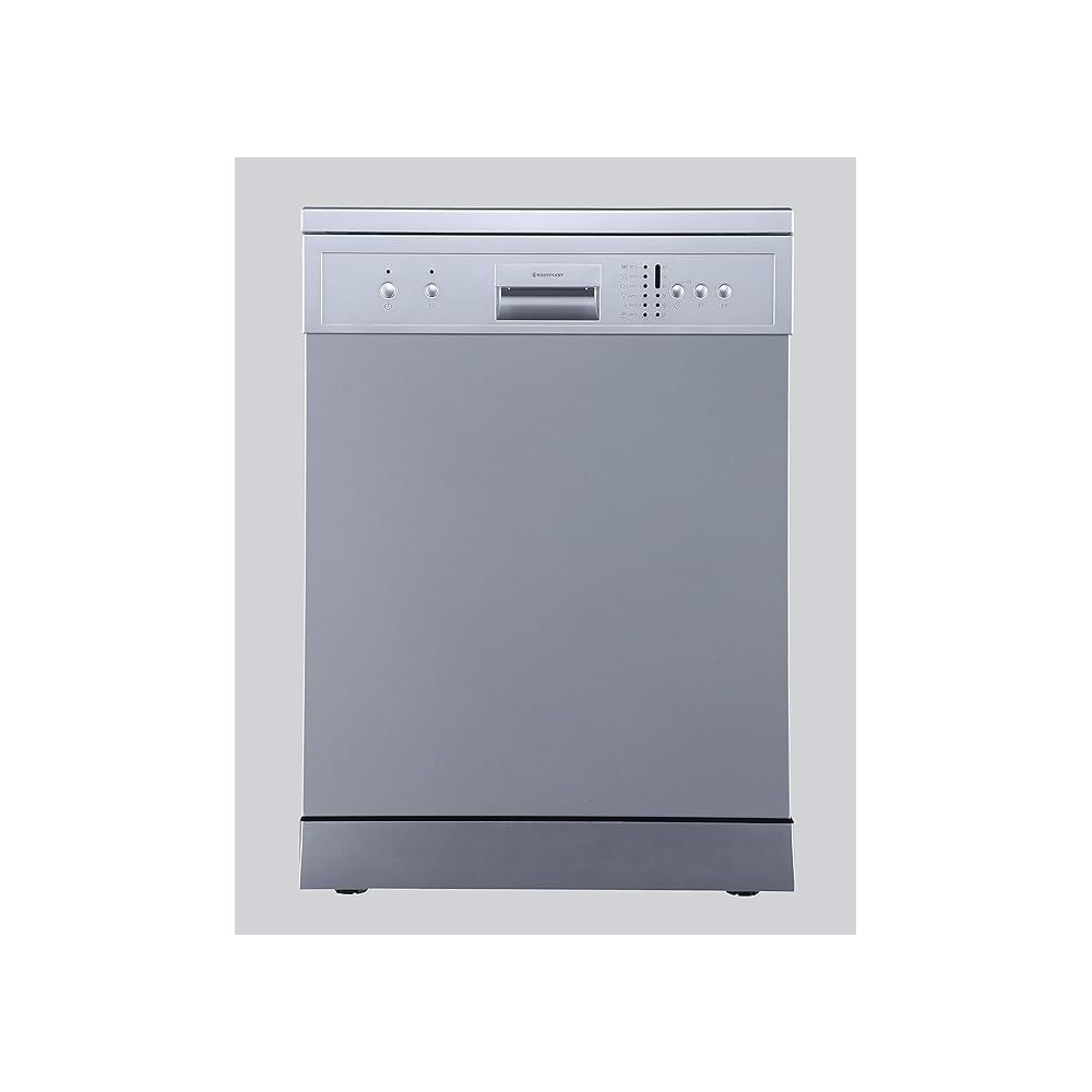 Westpoint 6 Programmes 12 Place Settings, Free Standing Dishwasher, Silver, WYM-12616ERS