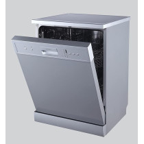 Westpoint 6 Programmes 12 Place Settings, Free Standing Dishwasher, Silver, WYM-12616ERS