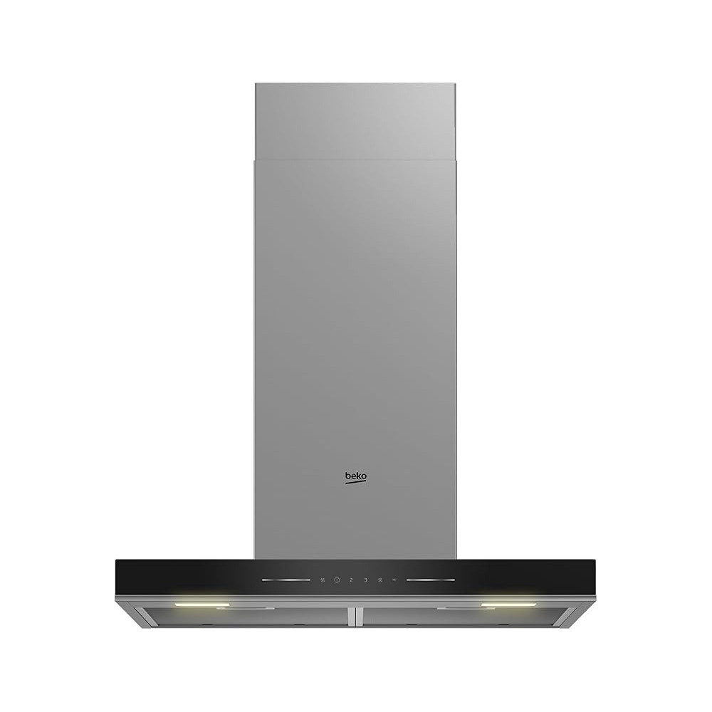Beko 60 Cm T-Shape Chimney Hood Intensive Ventilation Capacity Touch Control, Stainless Steel, BHCB66741BBHS