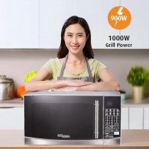 Multi-Functional Microwave With Grill, Convection And Rotisserie Super General 30L Microwave Oven With Grill, Convection And Rotisserie, Stainless Steel Interior, Digital Control SGMG934RCS