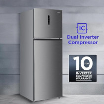 Super General 510 Liters Gross Top Mount Refrigerator, No-Frost, Dual Inverter Compressor, Inox, SGR515i