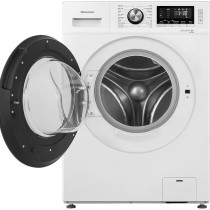 Hisense Freestanding 8 Kg Front Load Washing Machine-16 Automatic Programs Big LED Control Display Drum Clean 1400 RPM, White, WFKV8014