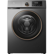 TCL 8 Kg Front Load Washing Machine, 1200 RPM, Direct Drive Inverter Motor, 15 Programs, Drum Clean, Delay Start, Child Safety Lock, Honeycomb Drum, Grey, P208FLG