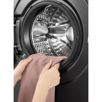 TCL 8 Kg Front Load Washing Machine, 1200 RPM, Direct Drive Inverter Motor, 15 Programs, Drum Clean, Delay Start, Child Safety Lock, Honeycomb Drum, Grey, P208FLG