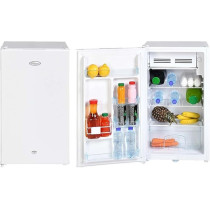Super General 110 Liters Gross Volume Compact Mini-Refrigerator, White, Beverage-Fridge With Child Lock, Shelf, Freezer-Box, Reversible Door, SGR131H1