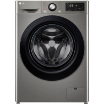 LG 1400 RPM Front Load AI DD Motor Washing Machine, 9 Kg Capacity, Platinum Silver