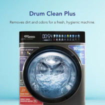 Super General 10Kg Washer And 6Kg Dryer Combo Front Load Washing Machine, 1400 RPM, Invertor Motor, 20 Wash Programs, Auto Dose, Child Lock, Black, SGW10650CMBDDS