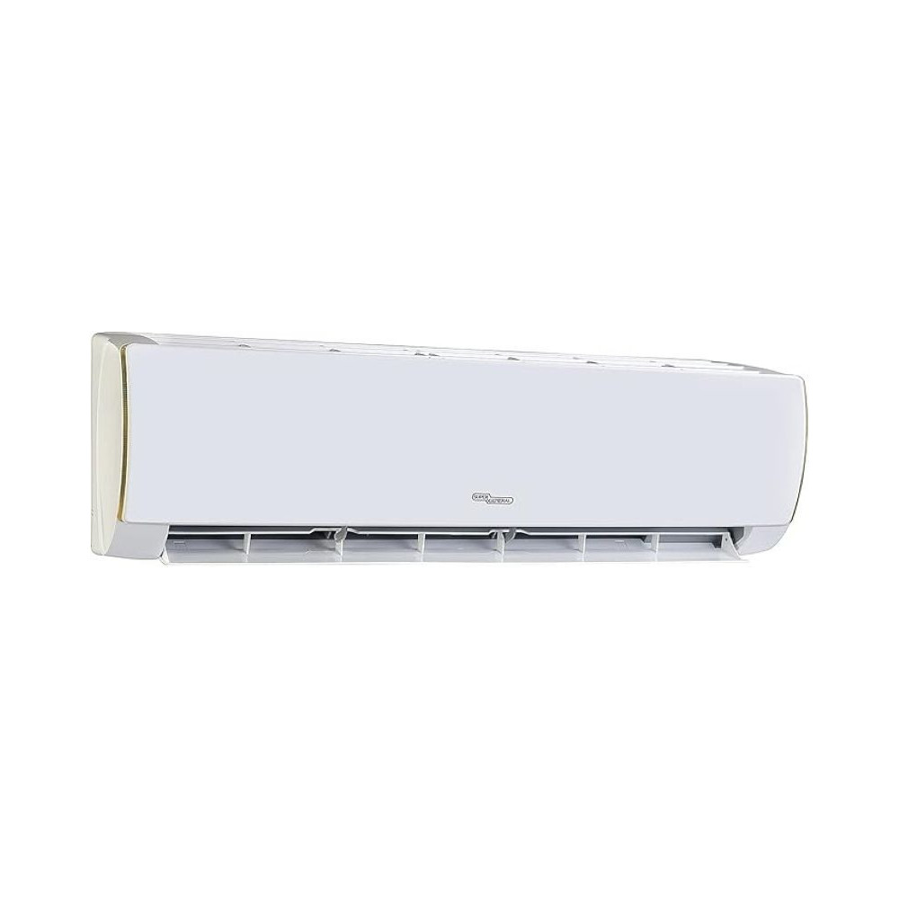Super General 2 Ton Split Air Conditioner, 24000 BTU, Rotary Compressor, Auto Restart, Gold Fin, 4-Way Swing, SGS-249-4GE, White