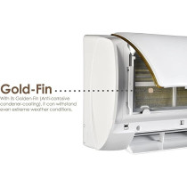 Super General 2 Ton Split Air Conditioner, 24000 BTU, Rotary Compressor, Auto Restart, Gold Fin, 4-Way Swing, SGS-249-4GE, White