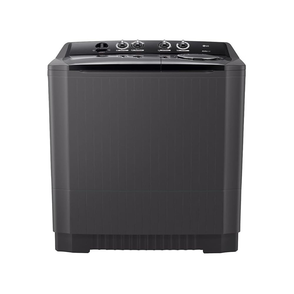 LG Twin Tub Wind Jet Dry 3 Wash Programs Washing Machine, 14 Kg Capacity, Black