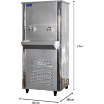 Super General 25 Gallons 2 Tap Water Cooler, Steel, SGCL-32-T2, 25 Us Gallons